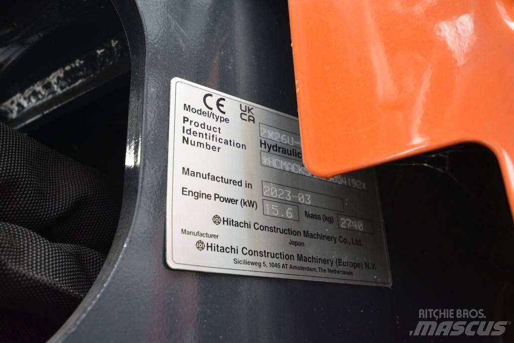 Hitachi ZX 26 U-6 Miniescavatori