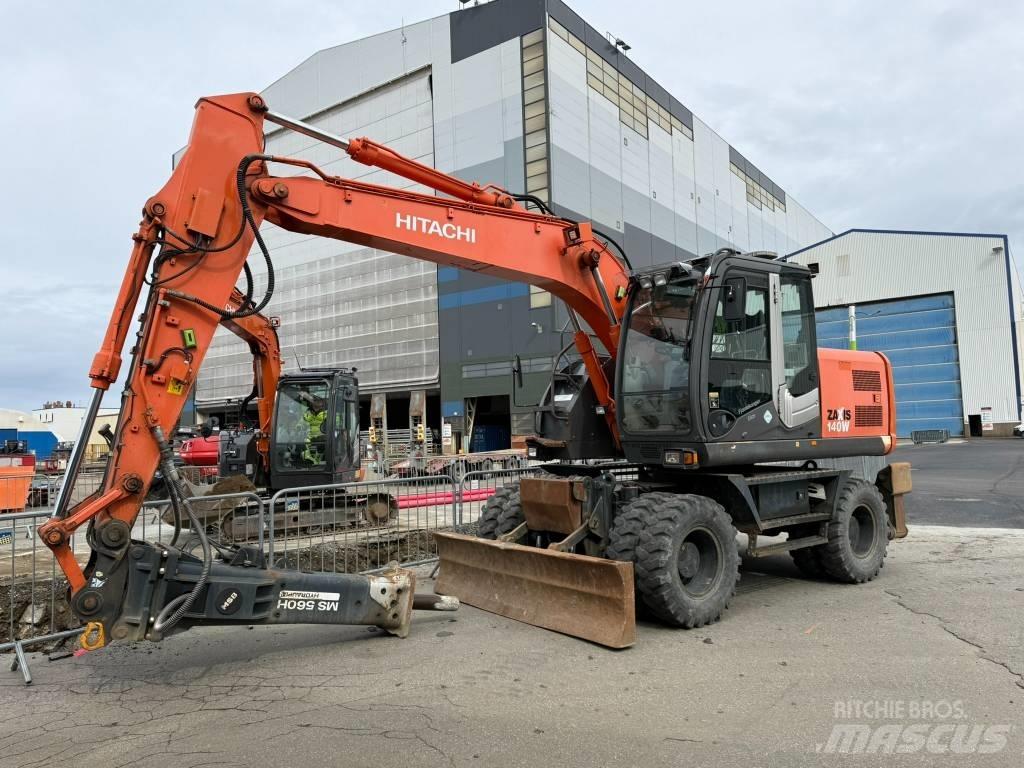 Hitachi ZX 140 W-3 Escavatori gommati
