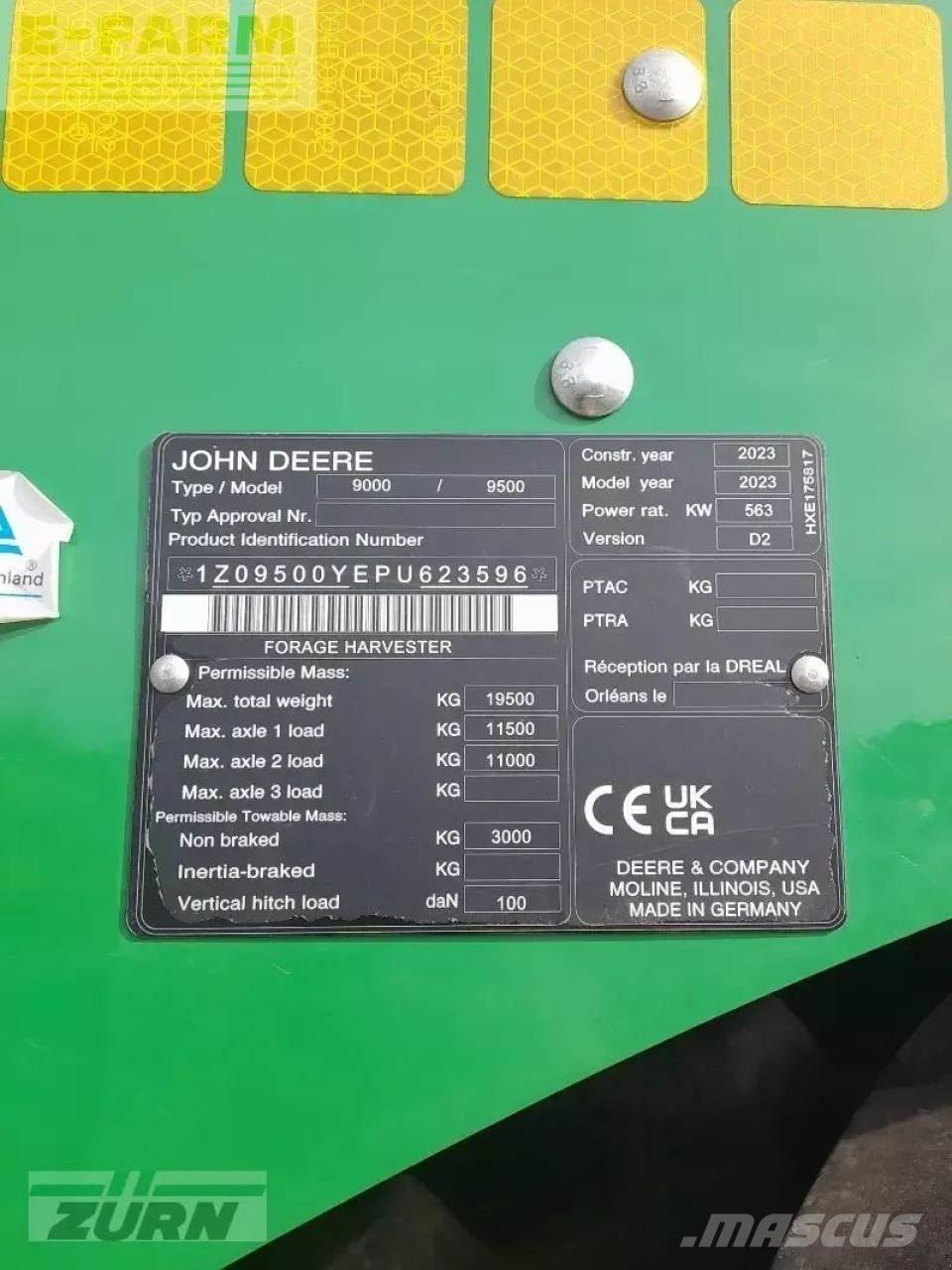 John Deere 9500 Trince semoventi