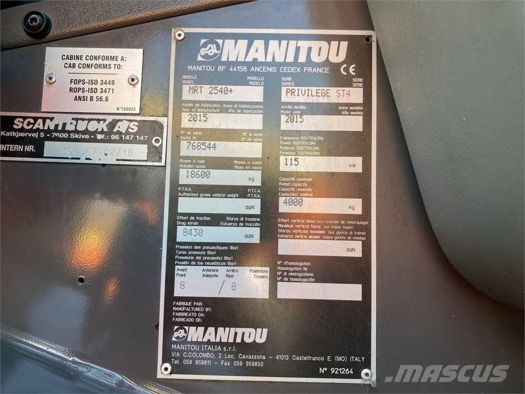 Manitou MRT2540MS Sollevatori telescopici