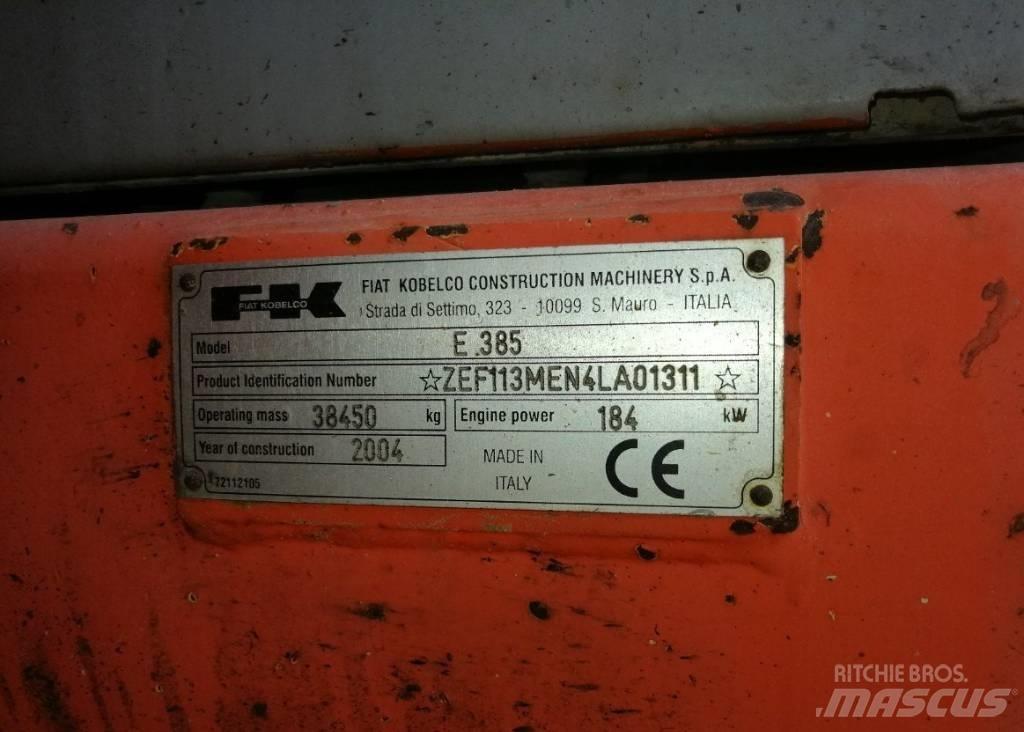 Fiat-Kobelco E385 Escavatori cingolati