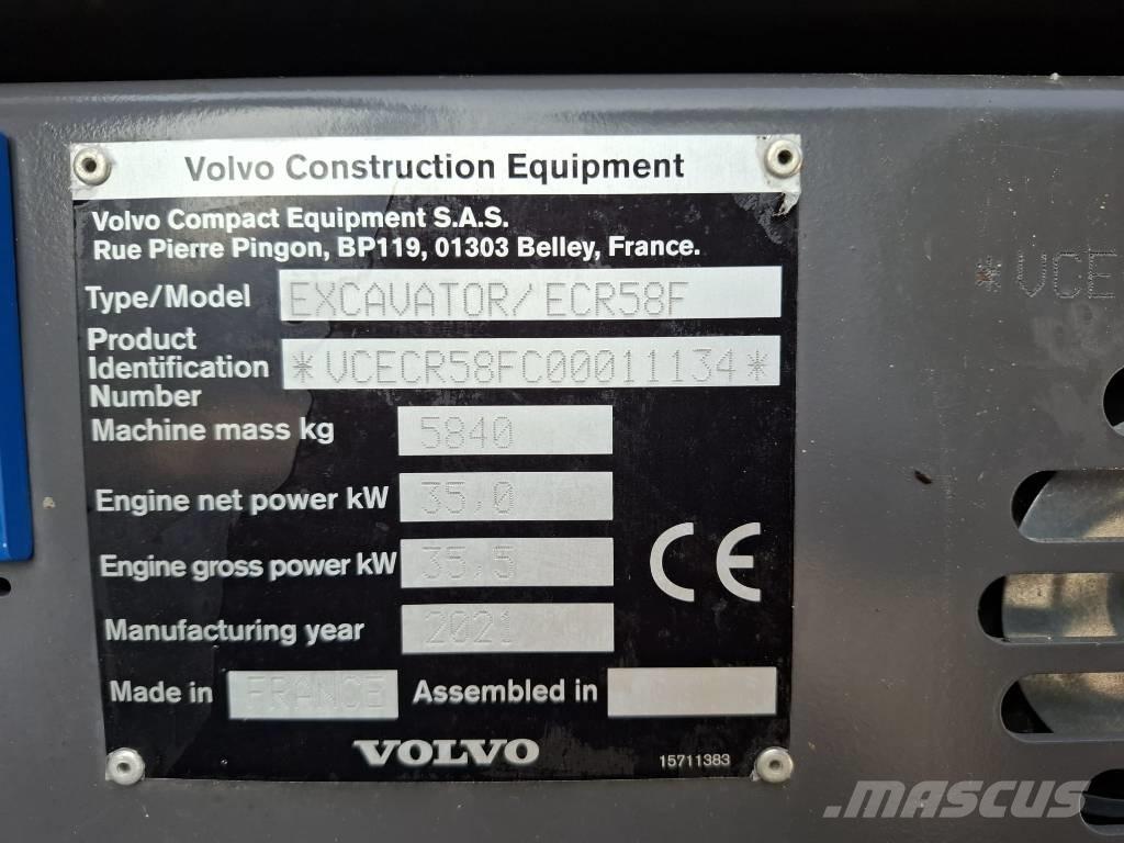Volvo ECR 58 F Miniescavatori