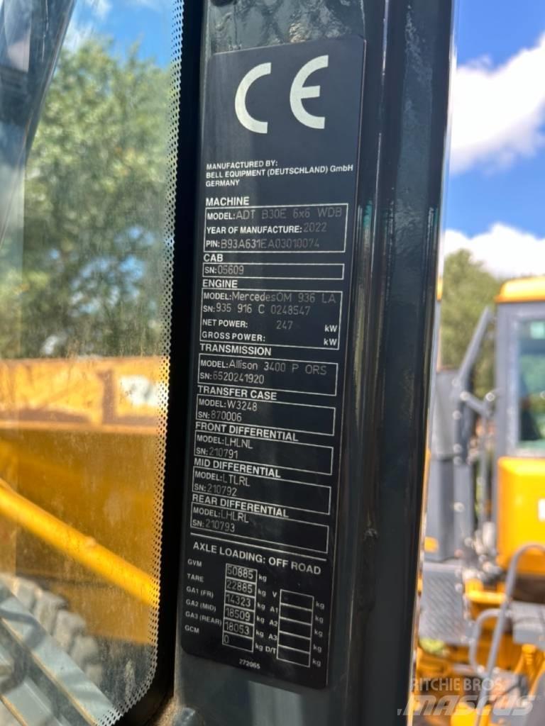 Bell B30E Dumpers articolati