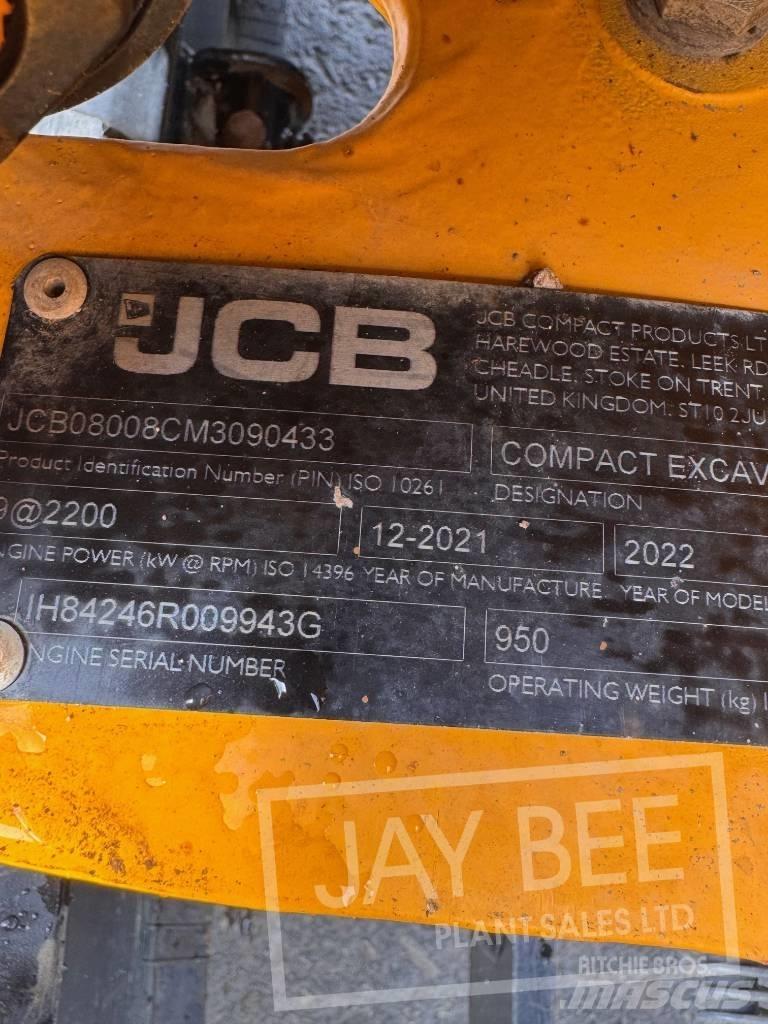 JCB 8008 Miniescavatori