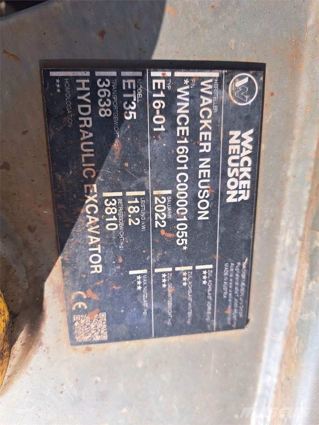 Wacker Neuson ET35 Escavatori cingolati