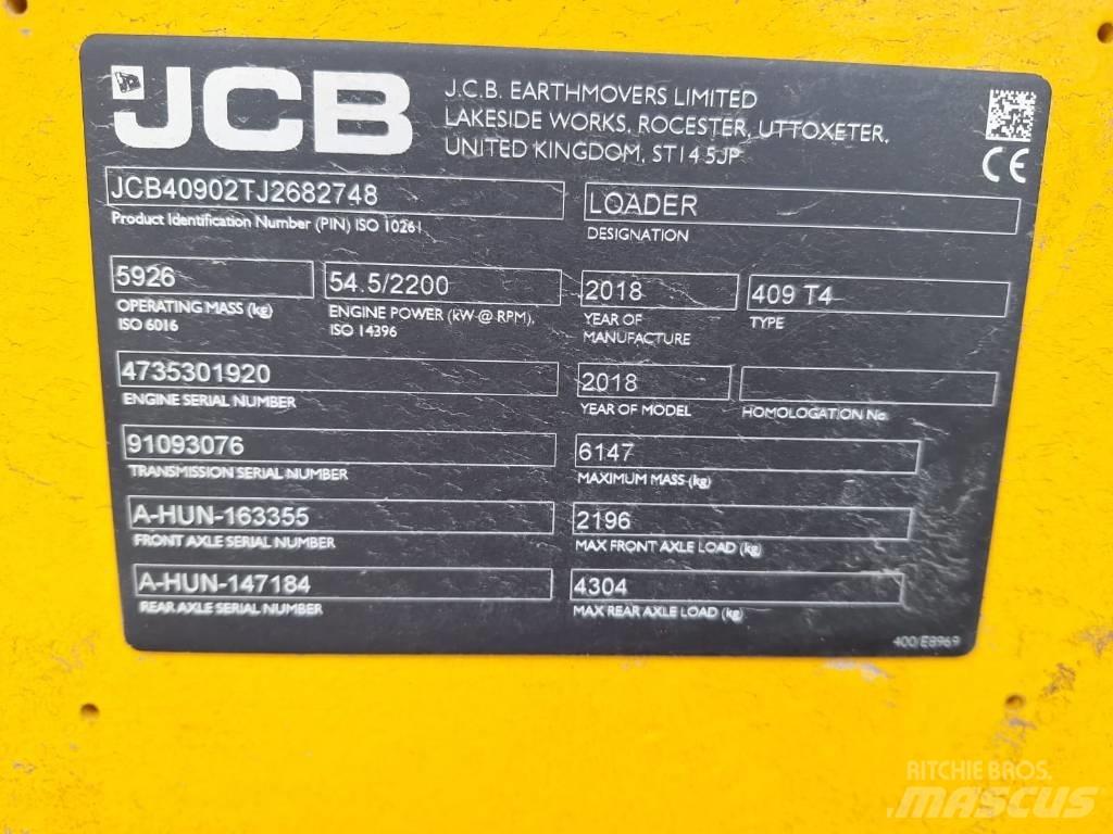 JCB 409 NE T4 Pale gommate
