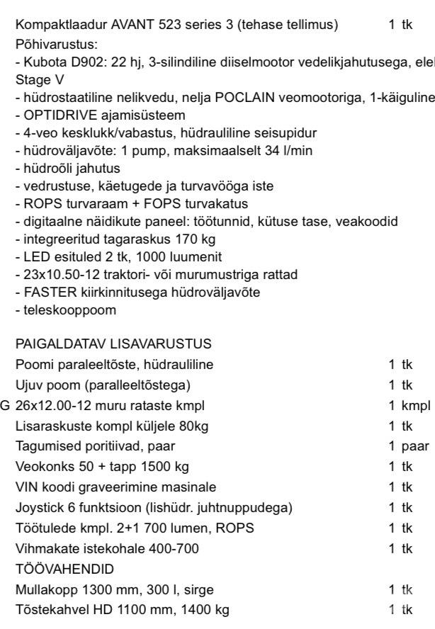 Avant 523 Mini Pale Gommate