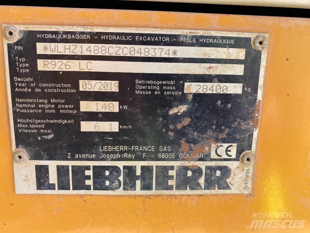 Liebherr R 926 Escavatori cingolati