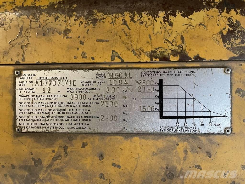 Hyster H 50 XL Carrelli elevatori GPL