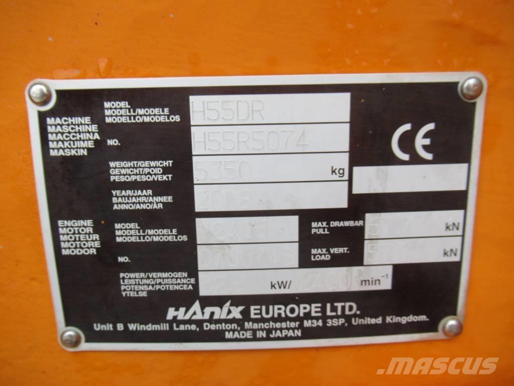 Hanix H 55 DR Miniescavatori