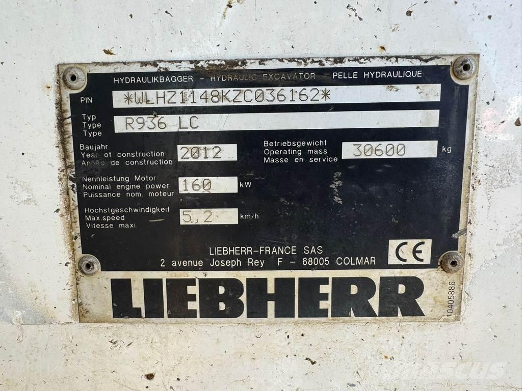 Liebherr R936 LC Escavatori cingolati