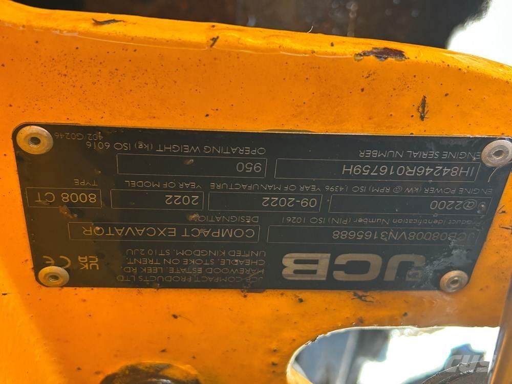 JCB MICRO 8008 Miniescavatori