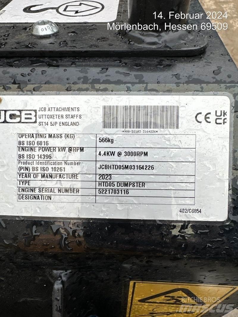 JCB HTD5 mit Tritt Mini dumper
