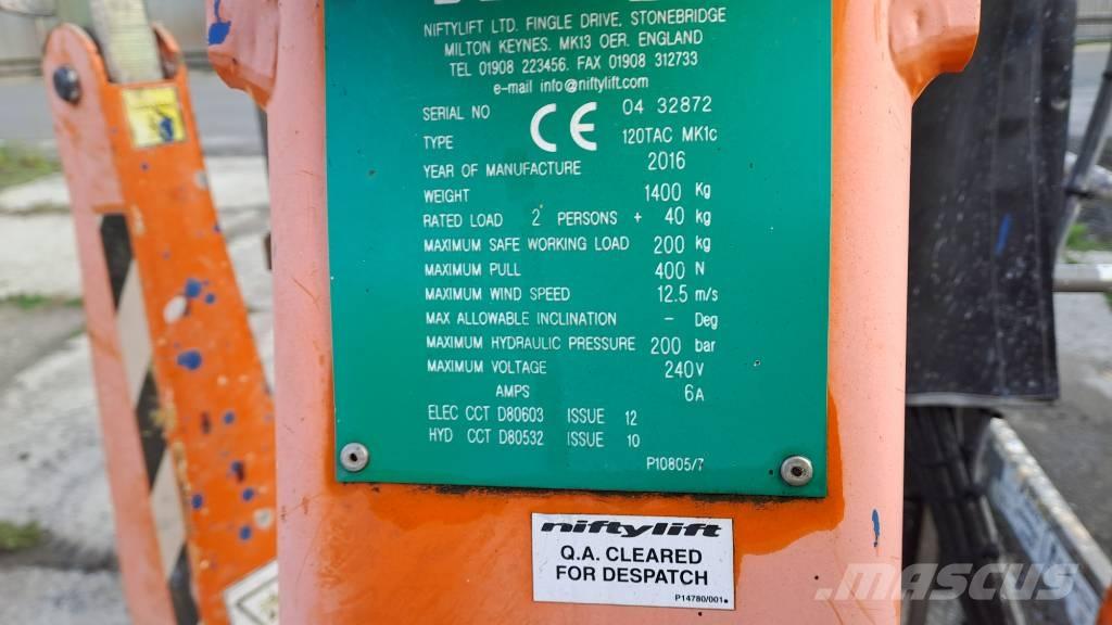 Niftylift 120 TAC Piattaforme aeree su rimorchio