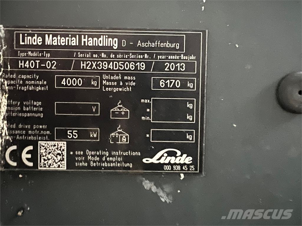 Linde H40T-02 Carrelli elevatori GPL