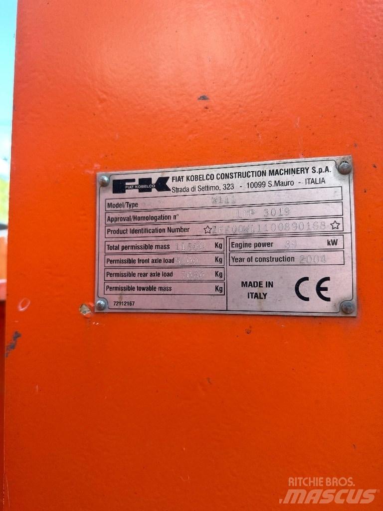 Fiat-Kobelco W 110 Pale gommate