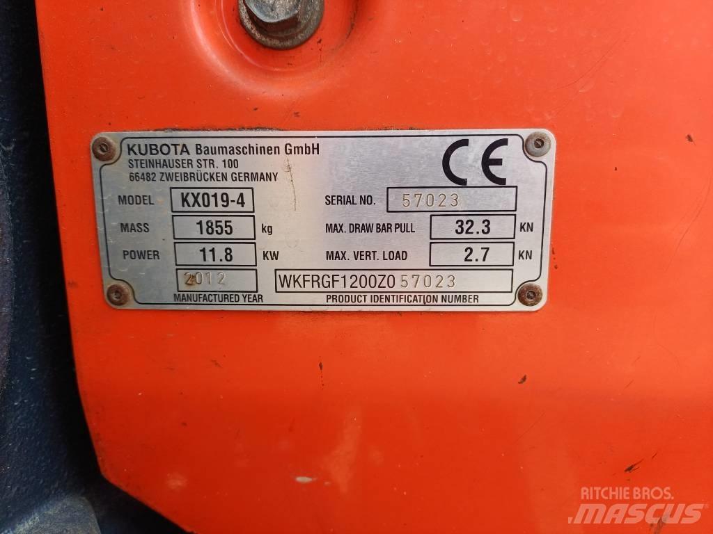 Kubota KX 019-4 Miniescavatori