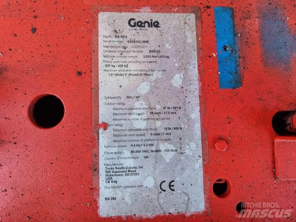 Genie GS1932 Piattaforme a pantografo