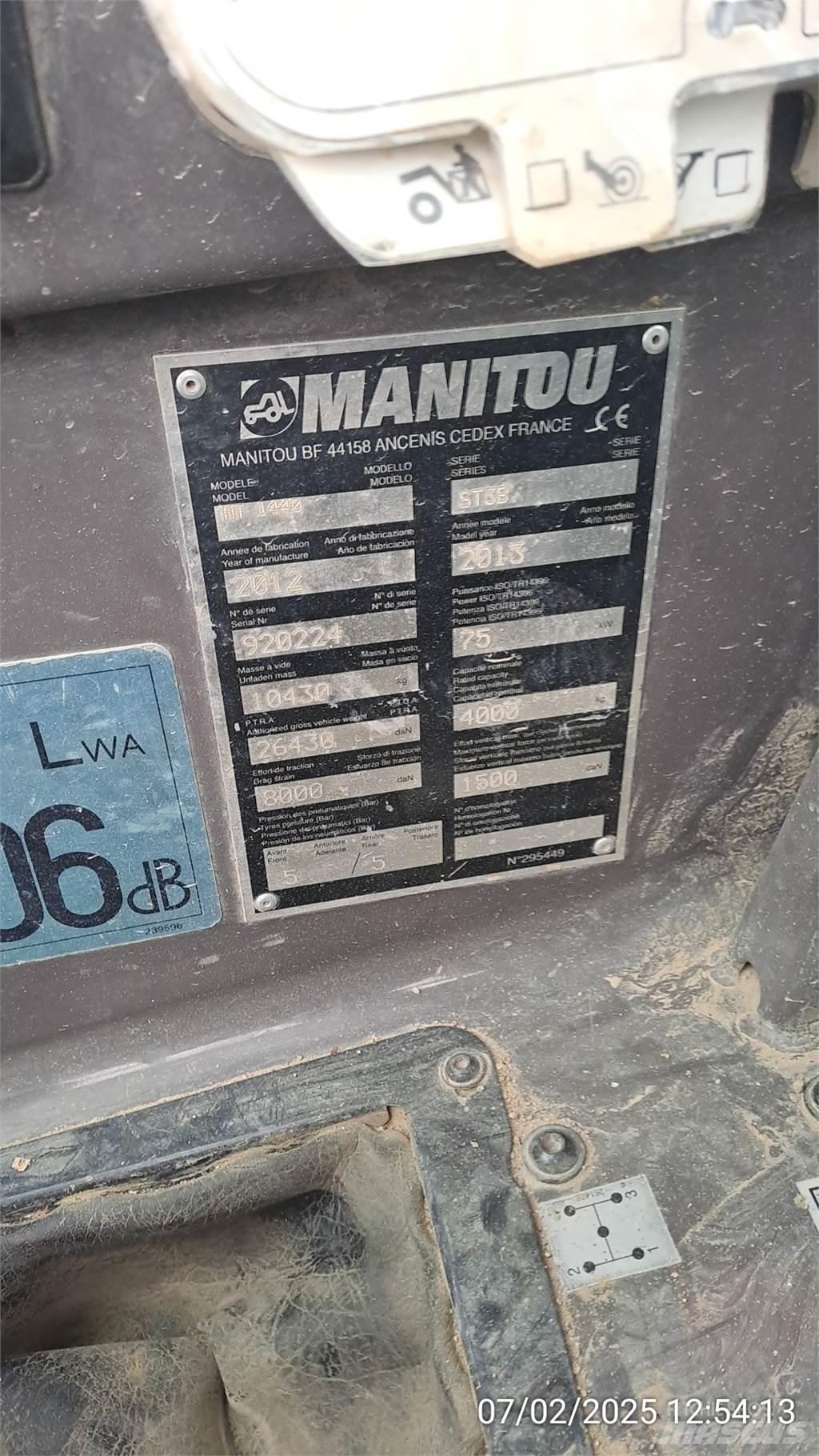 Manitou MT1440 Sollevatori telescopici
