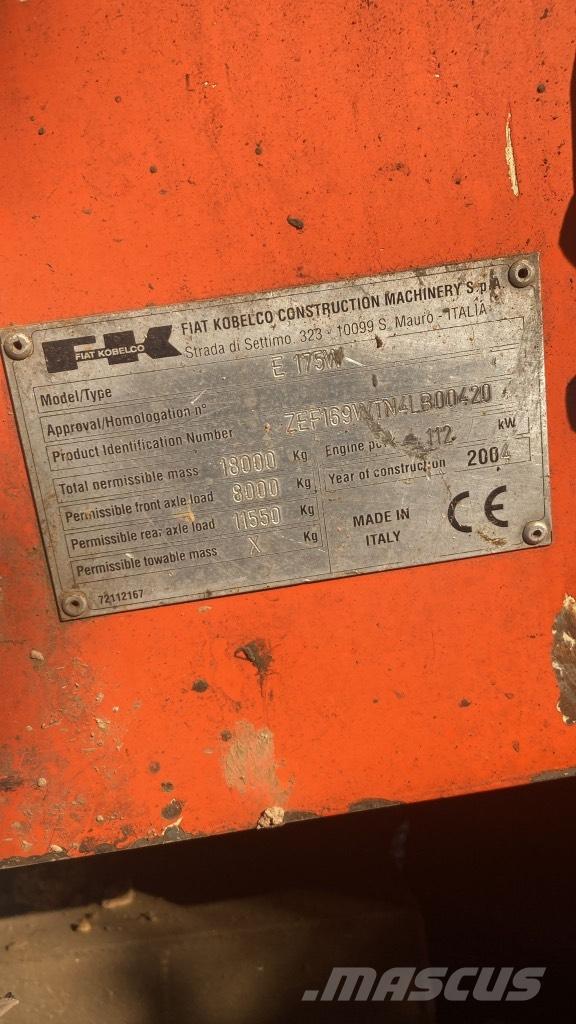 Fiat-Kobelco E 175 W Escavatori gommati