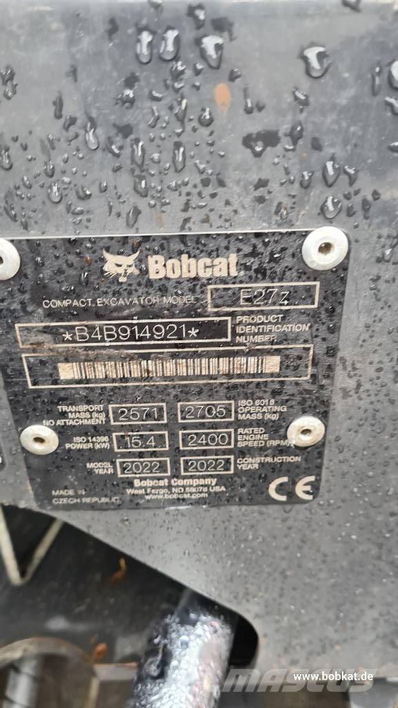 Bobcat E 27z Miniescavatori