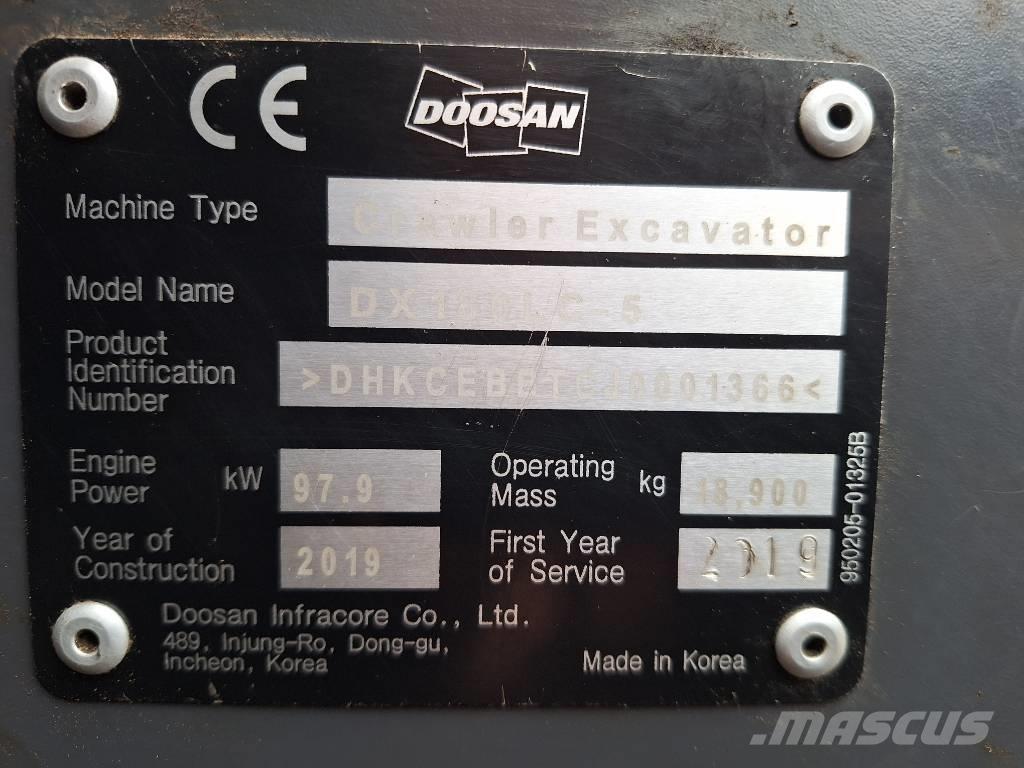 Doosan DX 180 -5 Escavatori cingolati