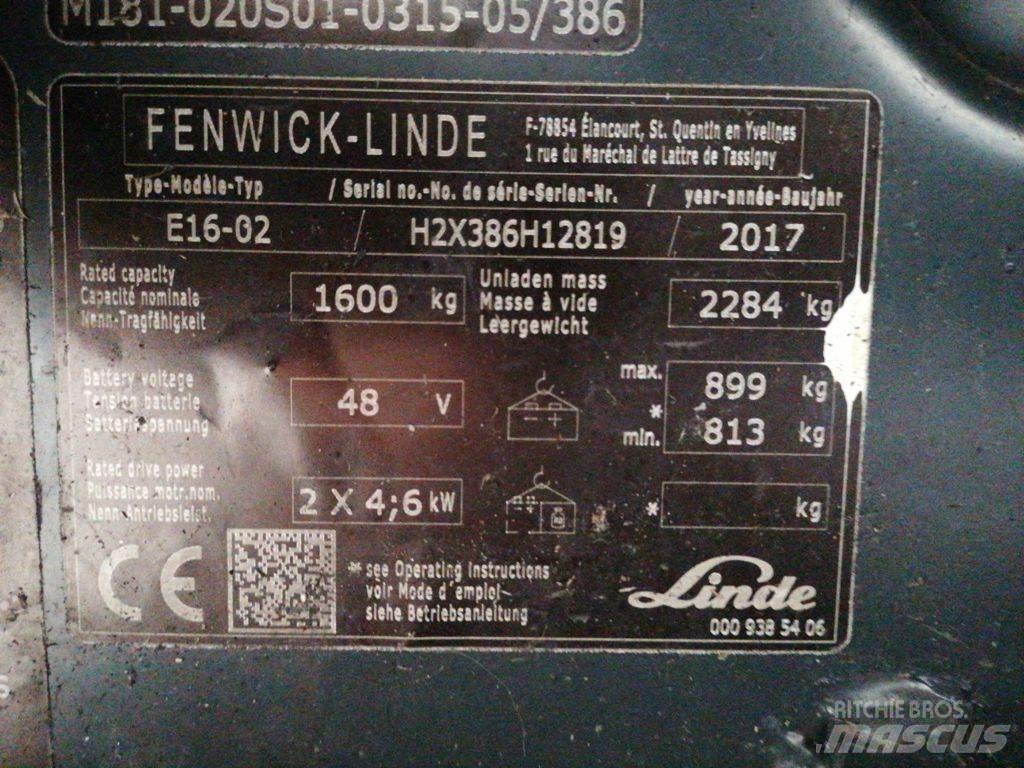 Linde E16-02 Carrelli elevatori elettrici