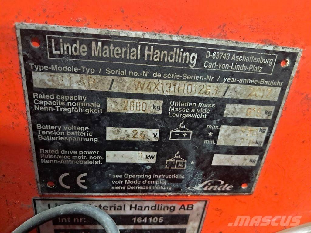 Linde T30 Transpallet manuale