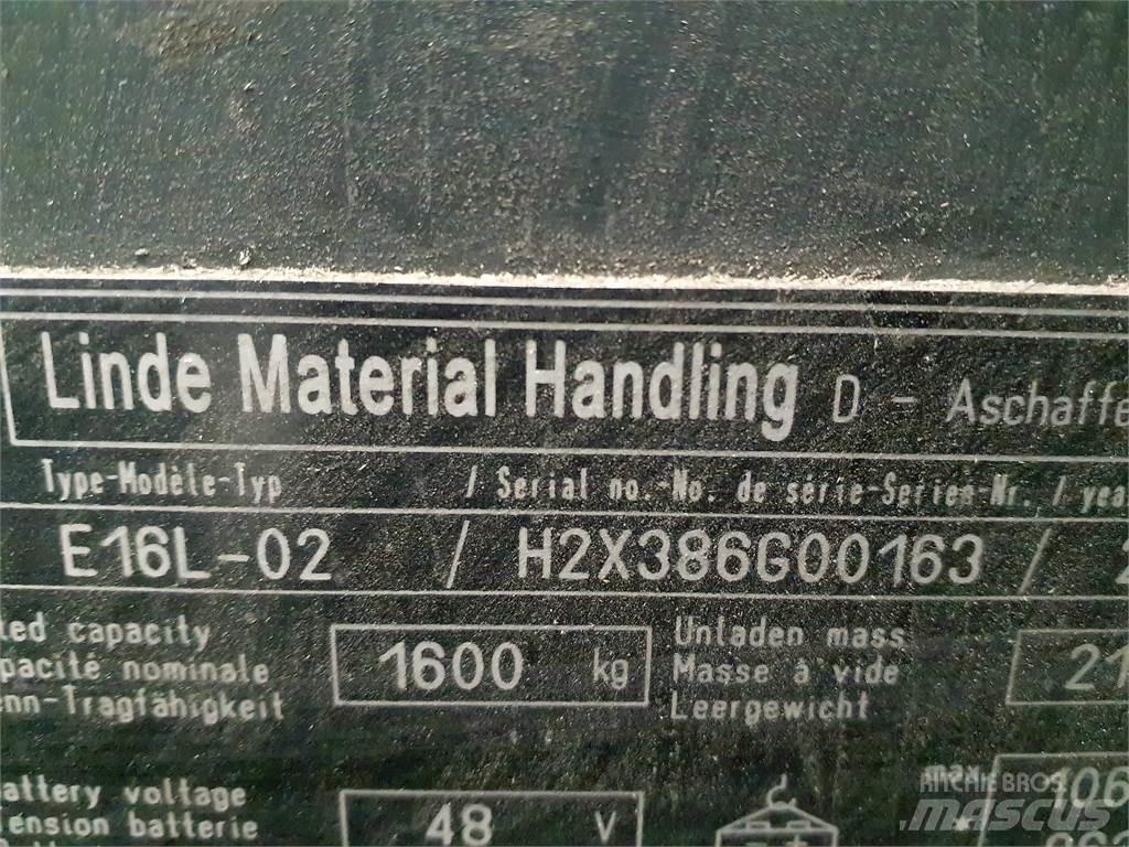 Linde E16L Carrelli elevatori elettrici