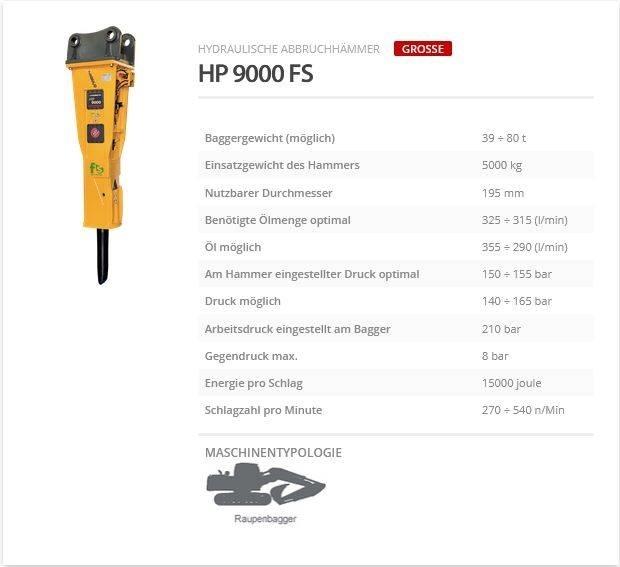 Indeco HP 9000 FS Martelli - frantumatori