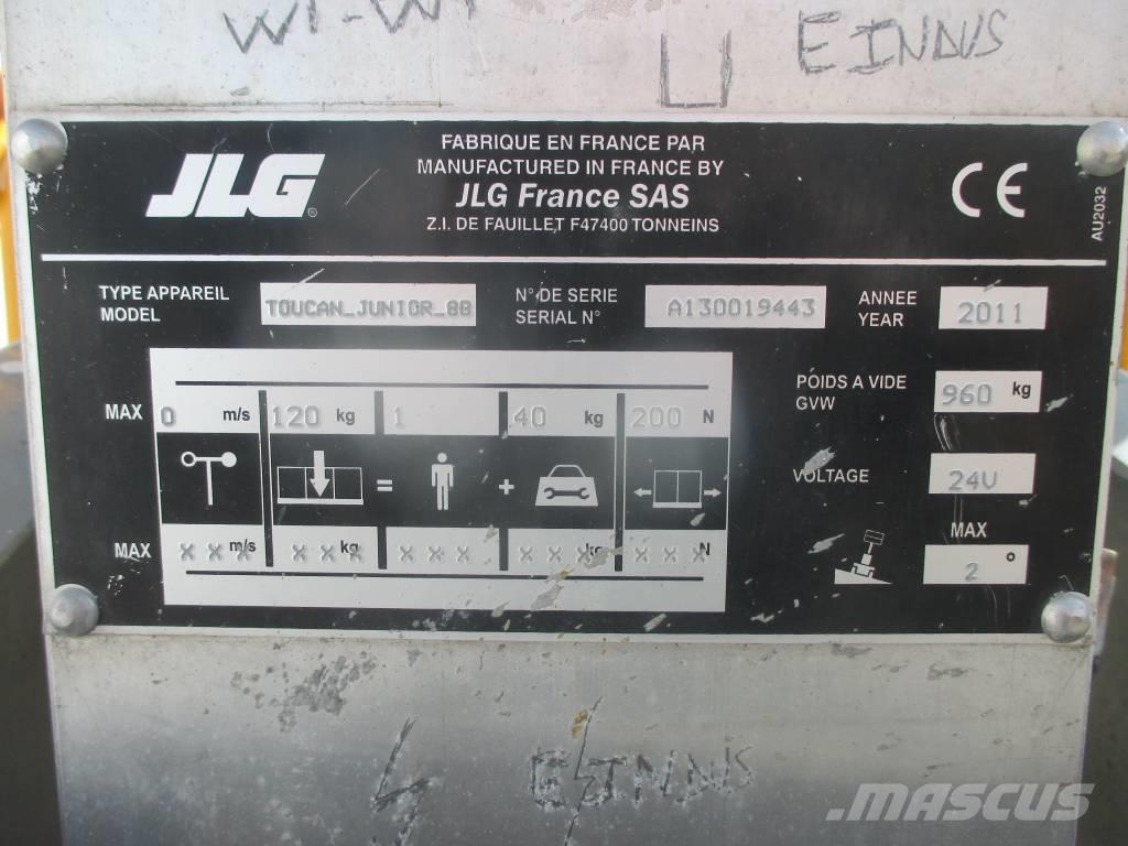 JLG Toucan Junior 8 Sollevatori verticali