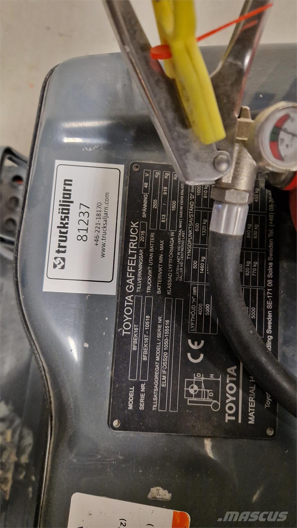 Toyota 8FBEK16T Carrelli elevatori elettrici