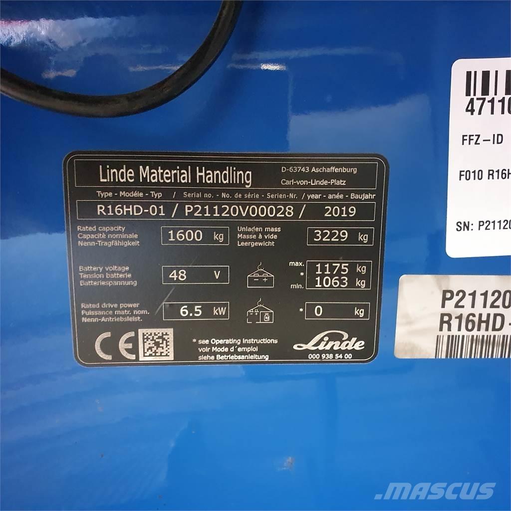 Linde R16HD Carrello retrattile