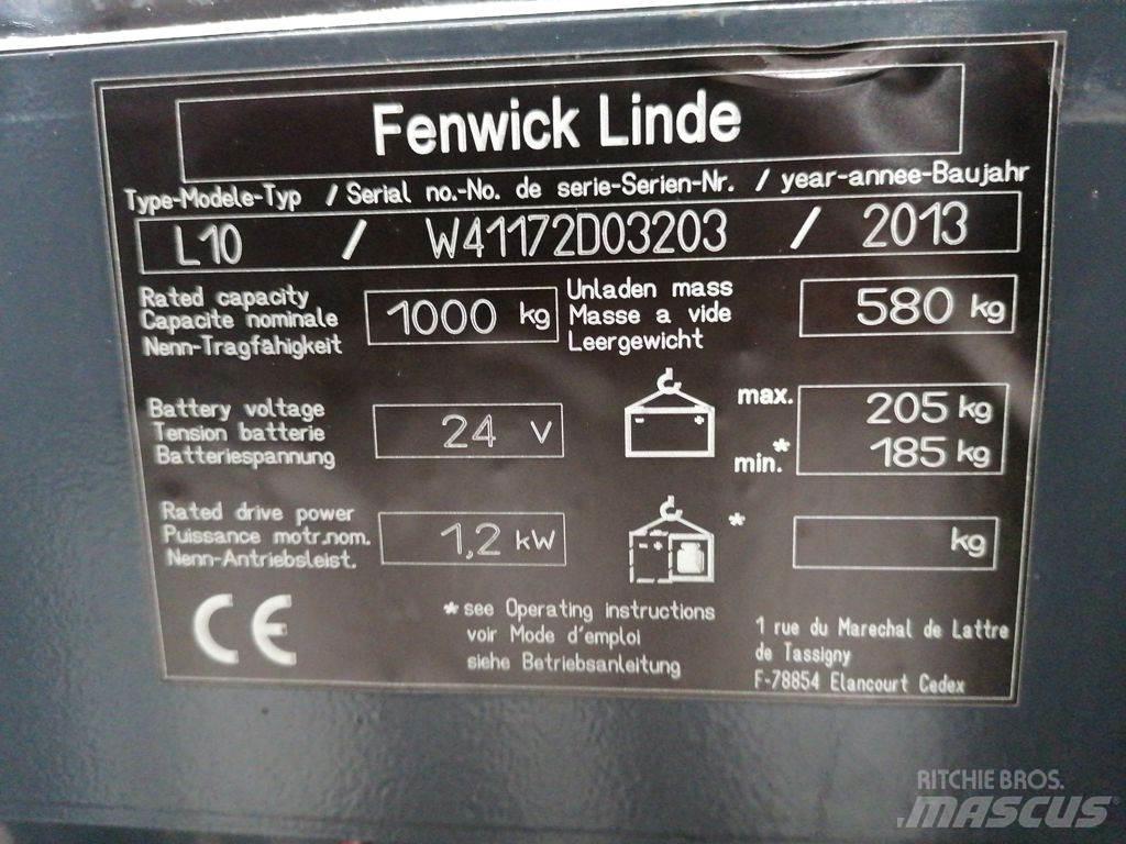 Linde L10 Transpallet uomo a terra