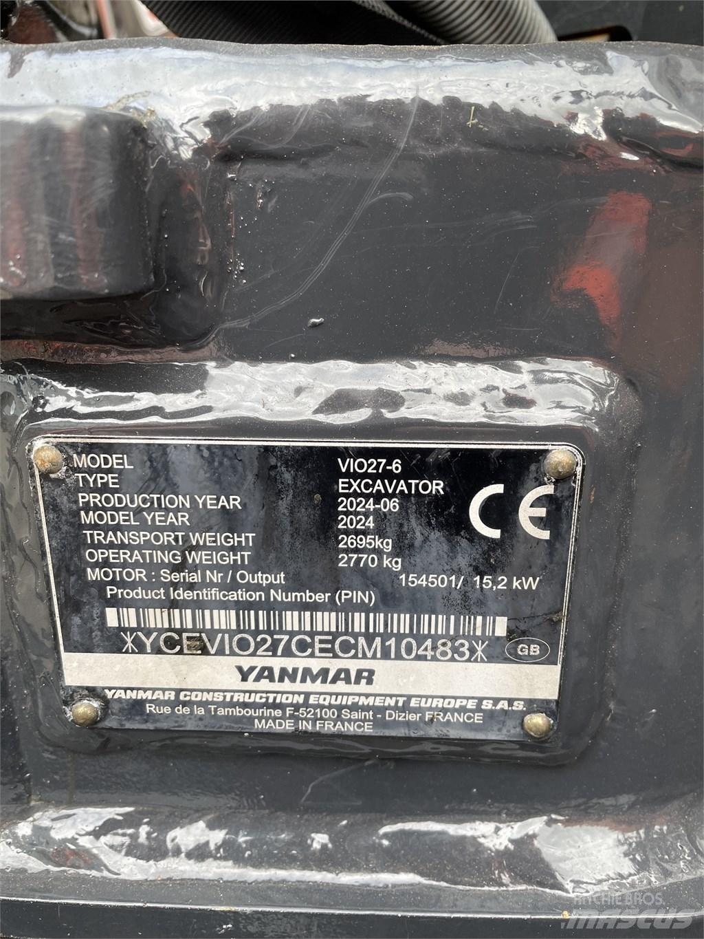 Yanmar Vio 27 Miniescavatori