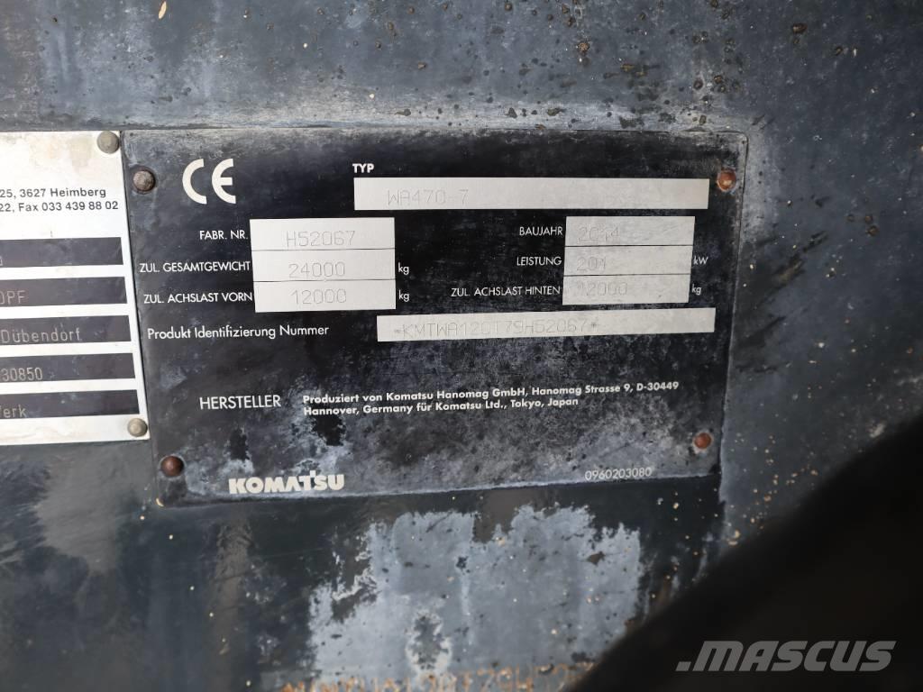 Komatsu WA 470-7 Pale gommate