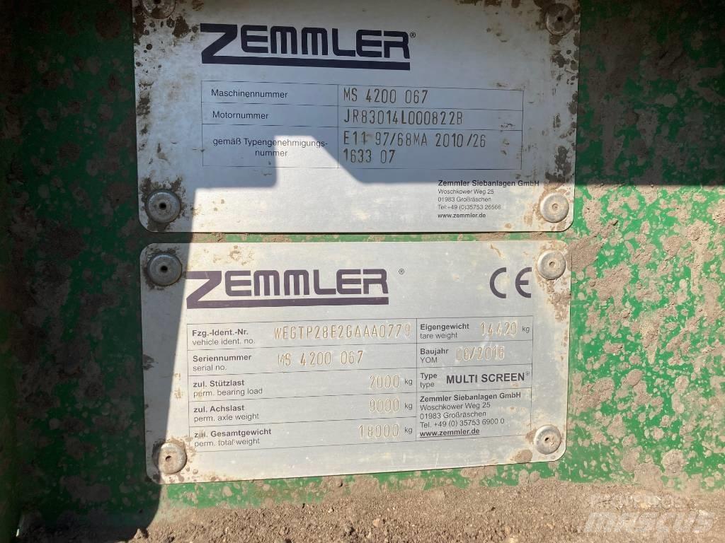 Zemmler MS4200 Vagli mobili