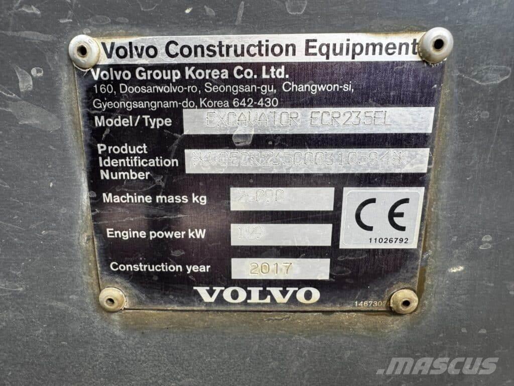 Volvo ECR235EL Escavatori cingolati