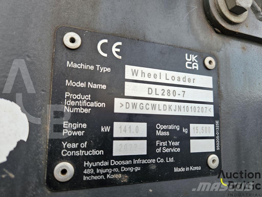 Doosan DL280-7 Pale gommate