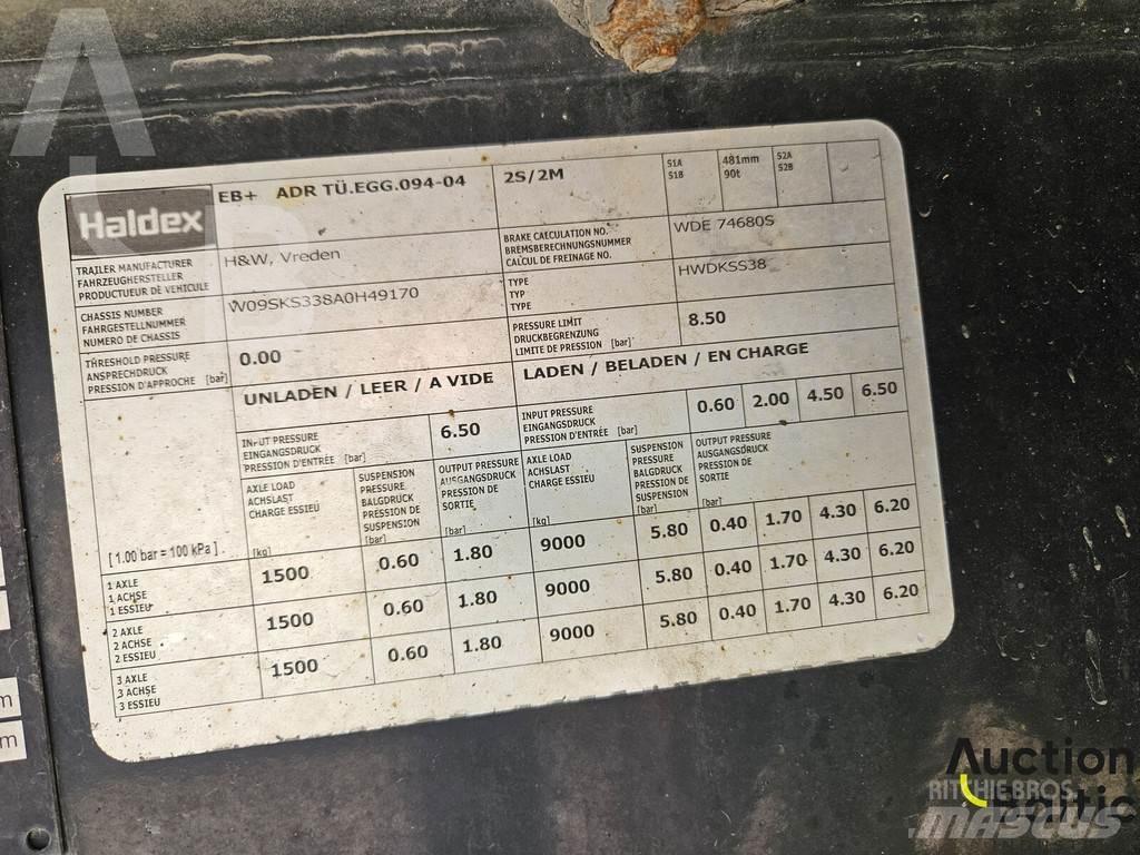 H&W HWDKSS 38 Semirimorchi tautliner