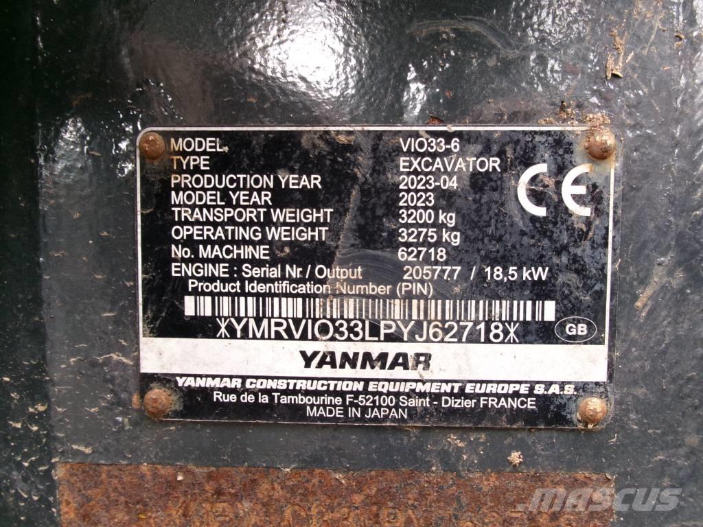 Yanmar Vio 33 Miniescavatori