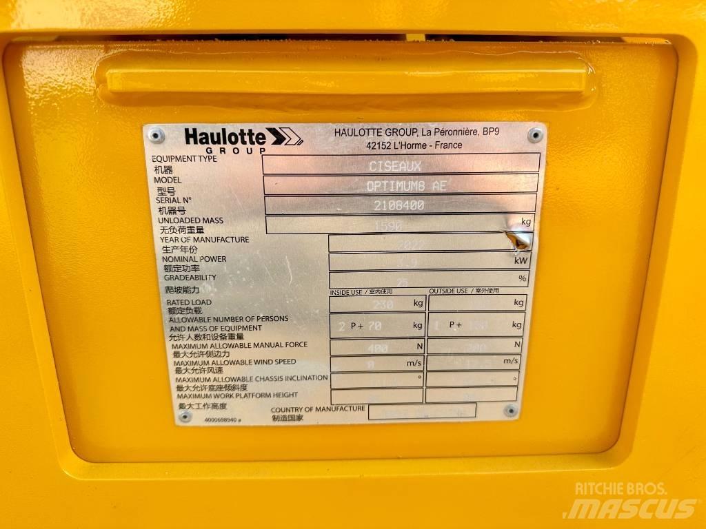 Haulotte OPTIMUM 8 Piattaforme a pantografo