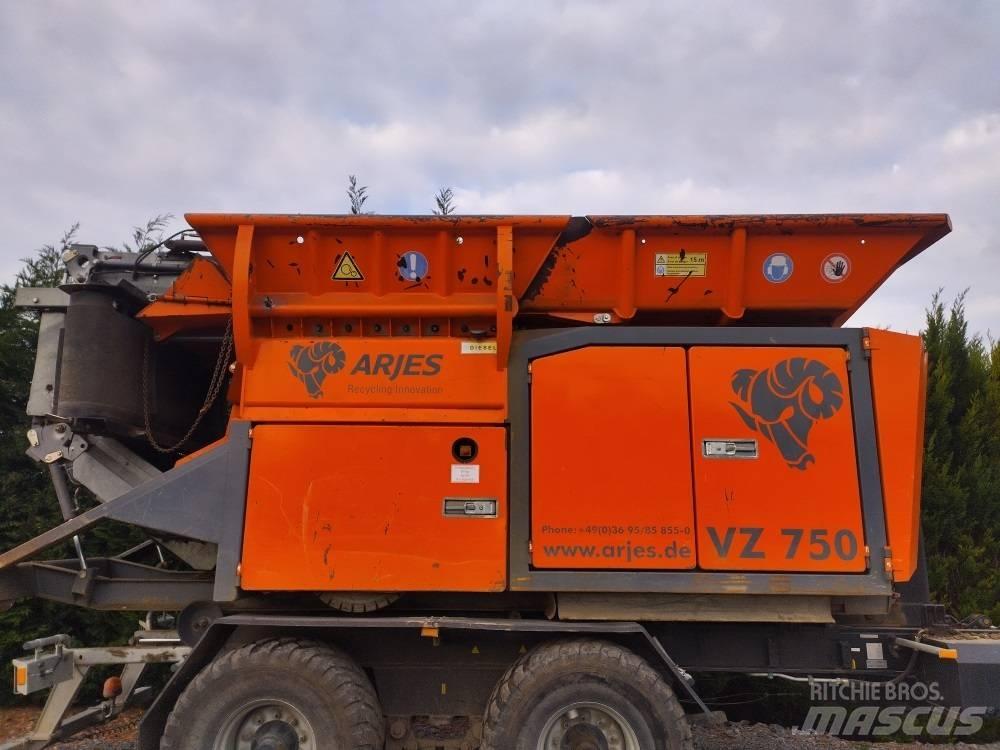 Arjes VZ 750 Trituratori di rifiuti