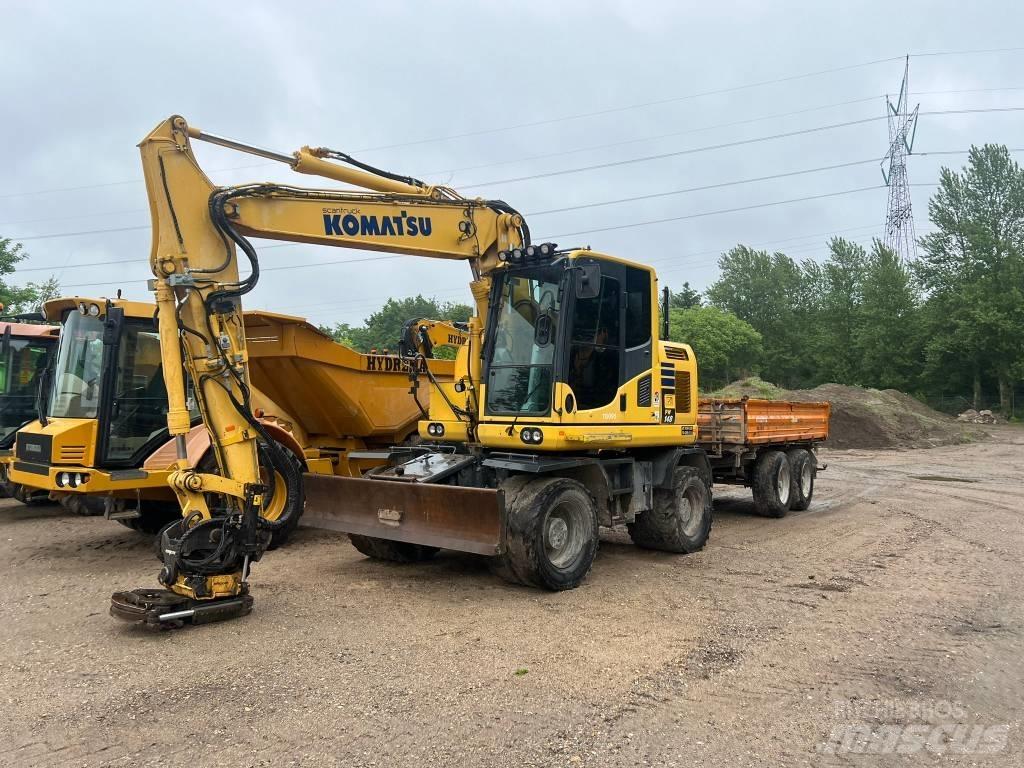 Komatsu PW 148 Escavatori gommati
