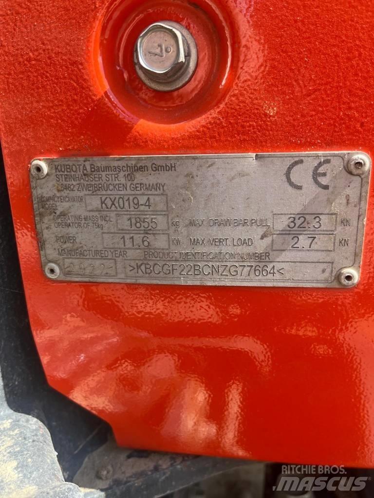 Kubota KX 019-4 Miniescavatori