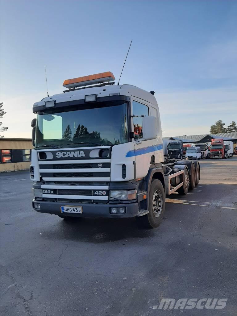 Scania P 124 Camion con gancio di sollevamento