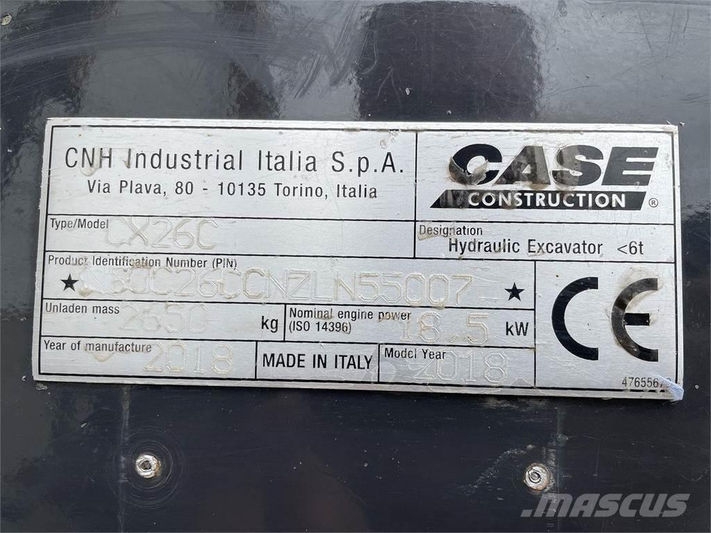CASE CX26C Escavatori gommati