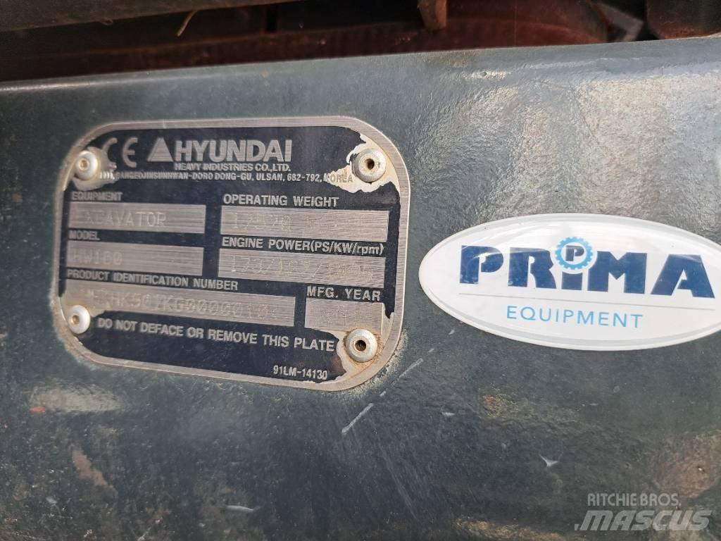 Hyundai HW160 Escavatori gommati