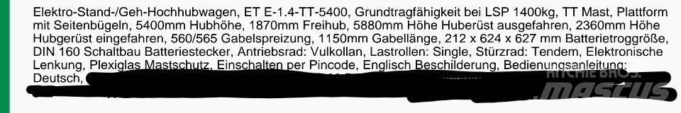 Crown ET40001.4 Stoccatori manuali