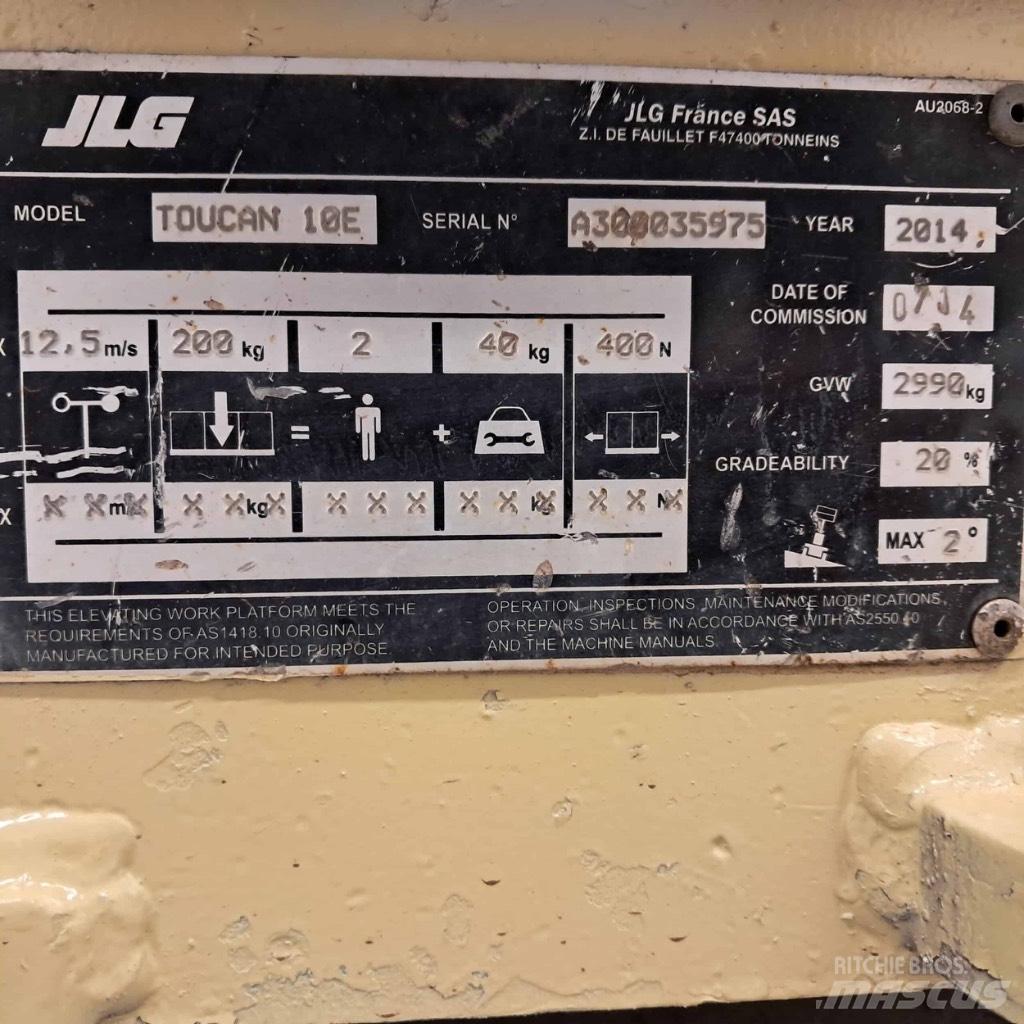 JLG Toucan 10 E Sollevatori verticali
